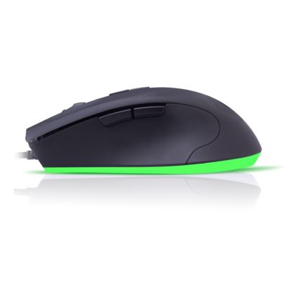 CONNECT IT CI-1128 - LED Przewodowa mysz gamingowa 1000/1200/1600/3200 DPI czarna