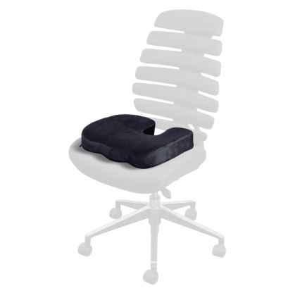 CONNECT IT CI-528 - Poduszka na krzesło ergonomiczne czarna