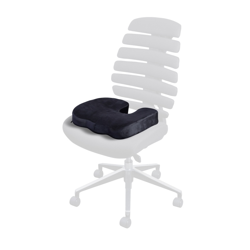 CONNECT IT CI-528 - Poduszka na krzesło ergonomiczne czarna