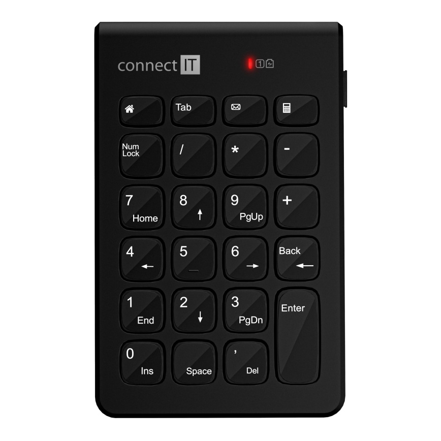 CONNECT IT CKB-0062-BK - Bezprzewodowa klawiatura numeryczna 1xAAA czarny