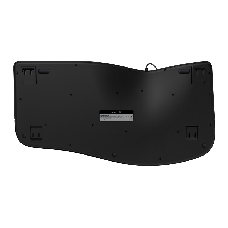 CONNECT IT CKB-2800-CS - Ergonomiczna klawiatura bezprzewodowa z lokalizacją CZ/SK czarny
