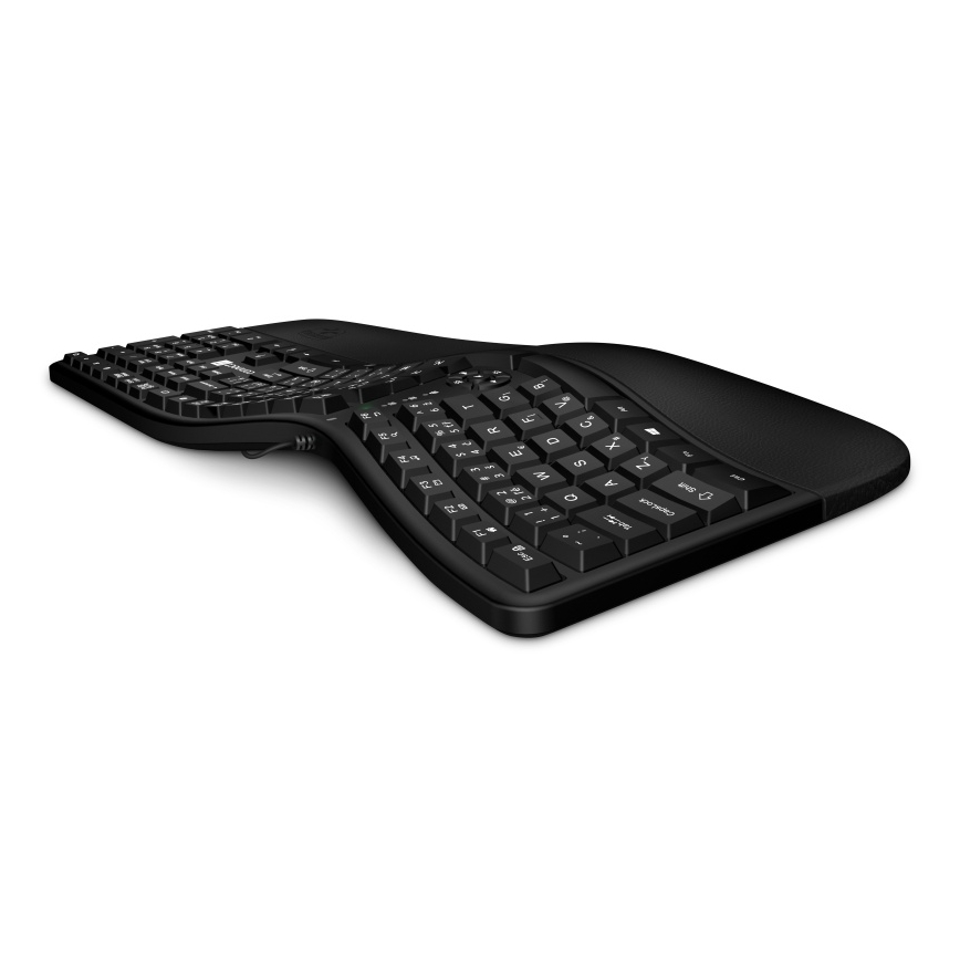 CONNECT IT CKB-2800-CS - Ergonomiczna klawiatura bezprzewodowa z lokalizacją CZ/SK czarny