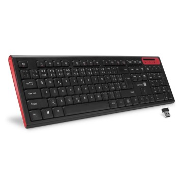CONNECT IT CKB-3000-CS - Bezprzewodowa klawiatura multimedialna z lokalizacją CZ/SK 2xAAA czarny