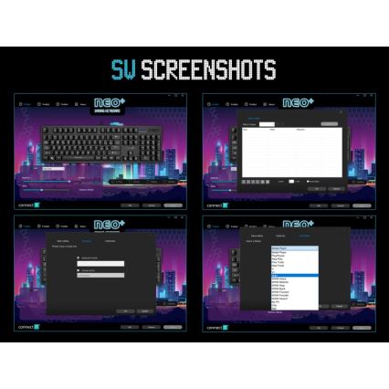 CONNECT IT CKB-3591-CS - LED RGB Przewodowa klawiatura do gier z lokalizacją CZ/SK czarny + czerwony ramka