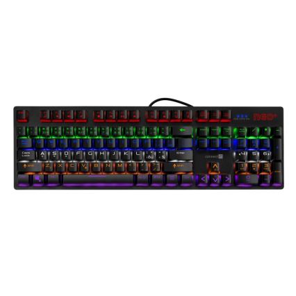 CONNECT IT CKB-3591-CS - LED RGB Przewodowa klawiatura do gier z lokalizacją CZ/SK czarny + czerwony ramka