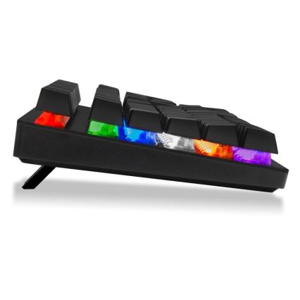 CONNECT IT CKB-3591-CS - LED RGB Przewodowa klawiatura do gier z lokalizacją CZ/SK czarny + czerwony ramka