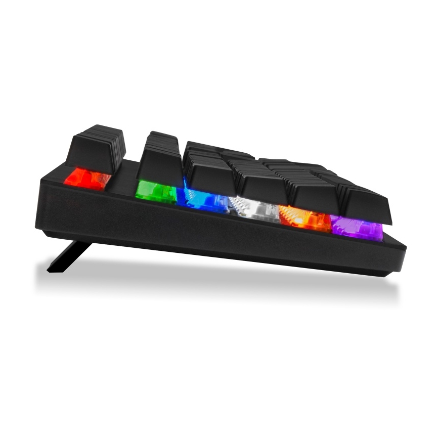 CONNECT IT CKB-3591-CS - LED RGB Przewodowa klawiatura do gier z lokalizacją CZ/SK czarny + czerwony ramka