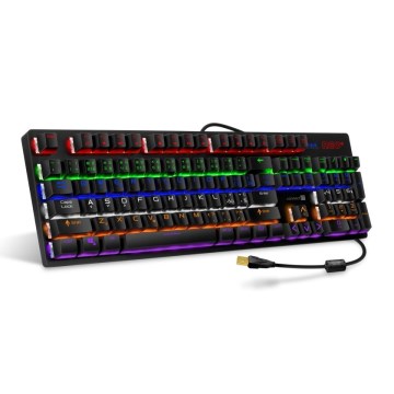 CONNECT IT CKB-3591-CS - LED RGB Przewodowa klawiatura do gier z lokalizacją CZ/SK czarny + czerwony ramka
