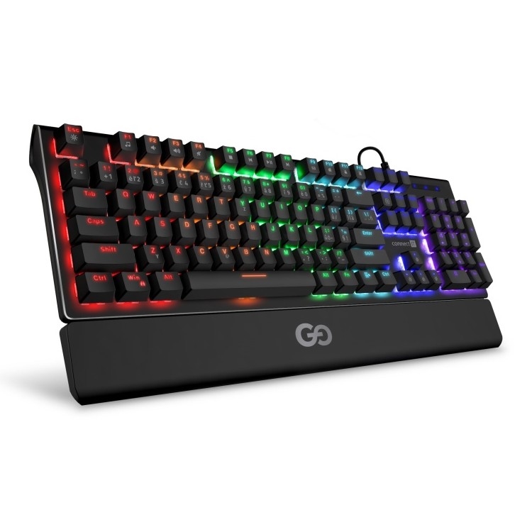 CONNECT IT CKB-7050-CS - LED RGB Przewodowa klawiatura do gier z lokalizacją CZ/SK czarny