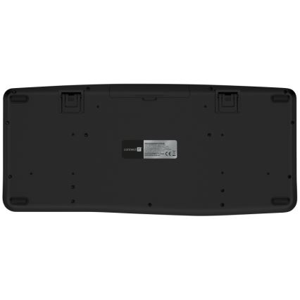 CONNECT IT CKM-6010-CS - Ergonomiczna klawiatura bezprzewodowa i mysz 800/1200/1600/2400 DPI z lokalizacją CZ/SK 1xAA + 2xAAA czarny