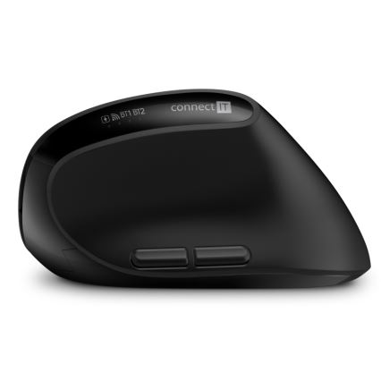 CONNECT IT CKM-6010-CS - Ergonomiczna klawiatura bezprzewodowa i mysz 800/1200/1600/2400 DPI z lokalizacją CZ/SK 1xAA + 2xAAA czarny