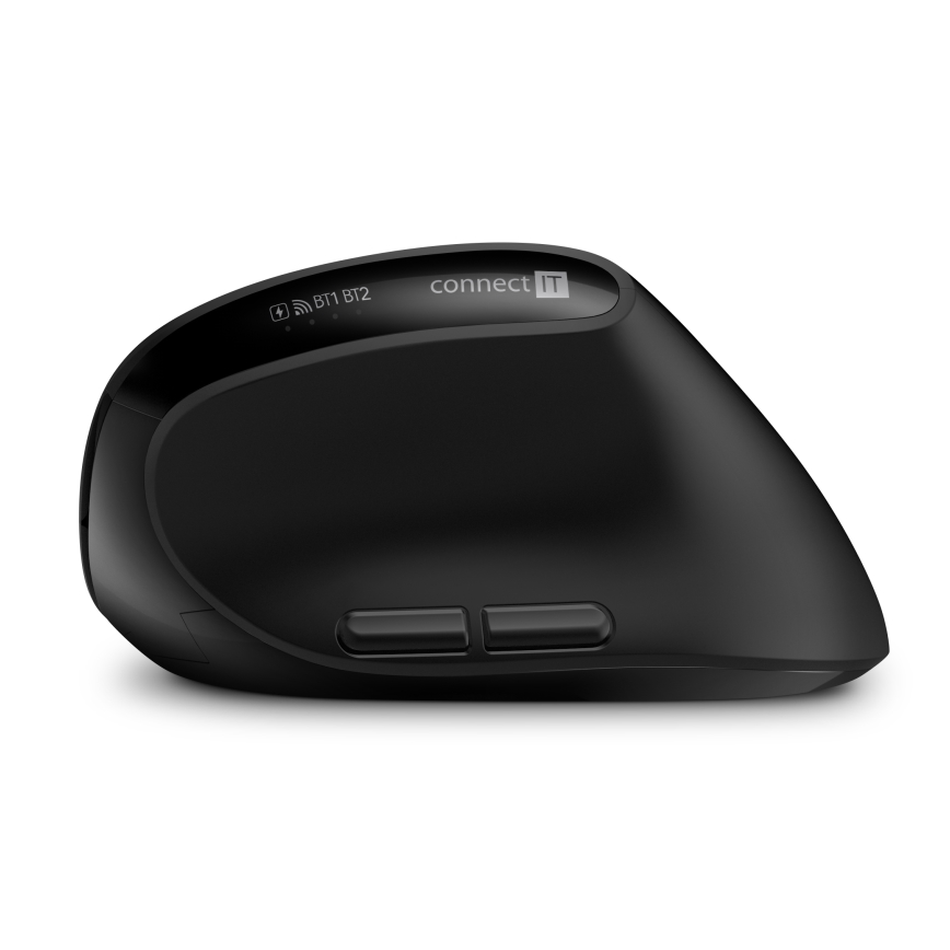 CONNECT IT CKM-6010-CS - Ergonomiczna klawiatura bezprzewodowa i mysz 800/1200/1600/2400 DPI z lokalizacją CZ/SK 1xAA + 2xAAA czarny