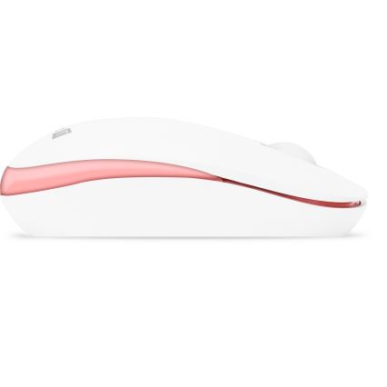 CONNECT IT CKM-7801-CS - Bezprzewodowa klawiatura i mysz 1200 DPI z lokalizacją CZ/SK 1xAAA + 1xAA biały/różowy