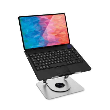 CONNECT IT CMF-2100-SL - Obrotowy stojak na laptopa srebrny