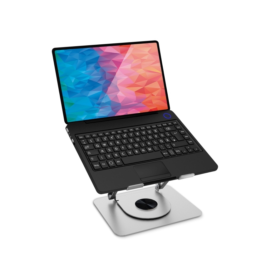 CONNECT IT CMF-2100-SL - Obrotowy stojak na laptopa srebrny