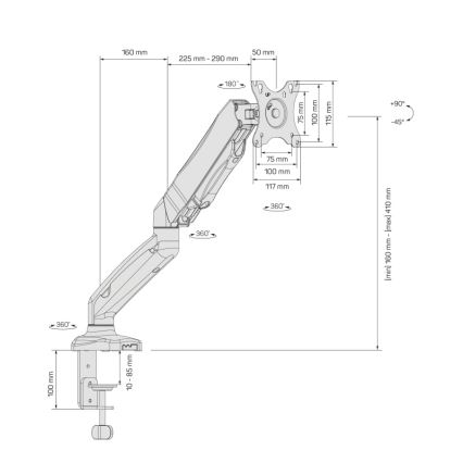 CONNECT IT CMF-3107-BK - Uniwersalny uchwyt na monitor 13-32” czarny