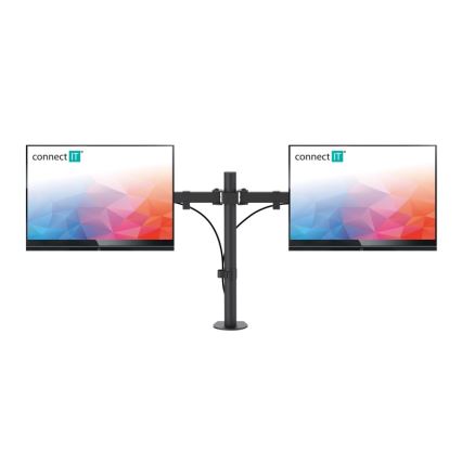 CONNECT IT CMF-3203-BK - Uniwersalny uchwyt na 2 monitory 13-32” czarny