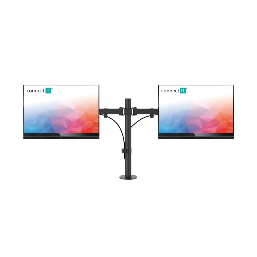 CONNECT IT CMF-3203-BK - Uniwersalny uchwyt na 2 monitory 13-32” czarny