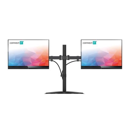 CONNECT IT CMF-3204-BK - Uniwersalny uchwyt na 2 monitory 13-32” czarny