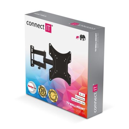 CONNECT IT CMH-2012-BK - Uchwyt ścienny do telewizora 13-37” czarny