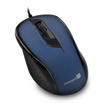 CONNECT IT CMO-1200-BL - Mysz przewodowa 1000 DPI czarna/niebieska