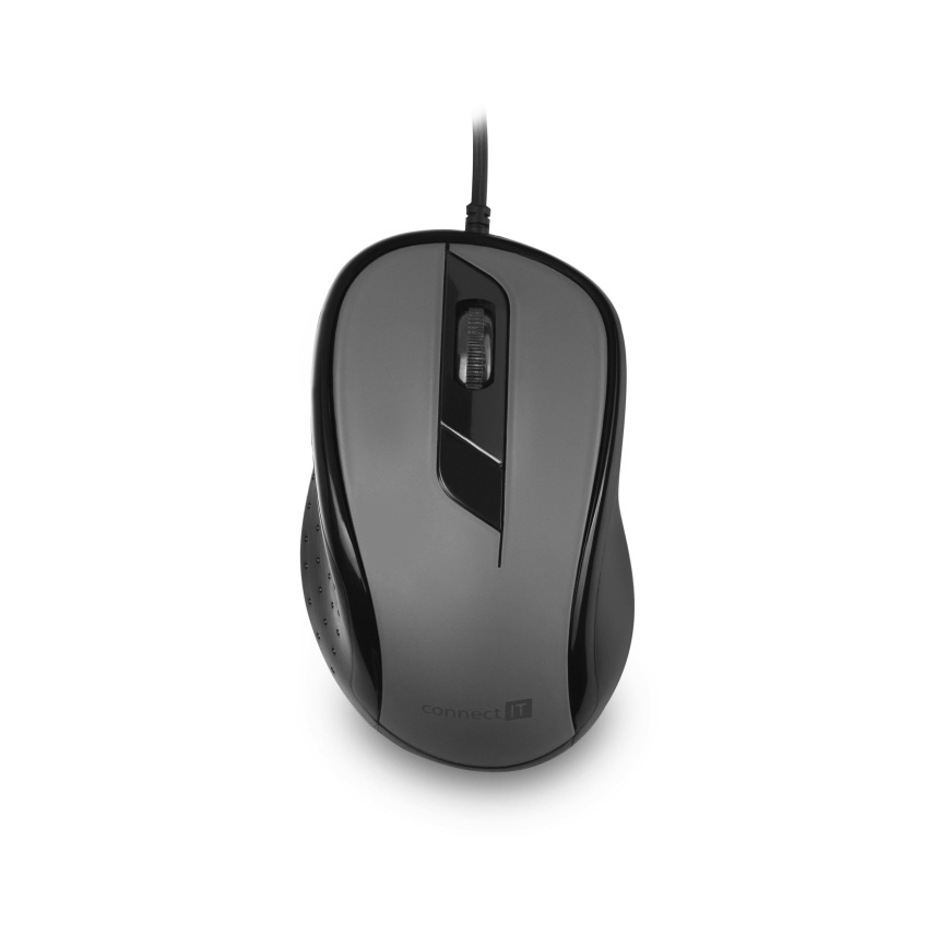 CONNECT IT CMO-1200-GY - Mysz przewodowa 1000 DPI czarna/szara