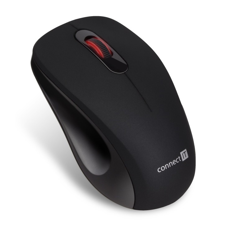 CONNECT IT CMO-2230-BK - Bezprzewodowa, cicha mysz MUTE 1200 DPI 1xAA czarna