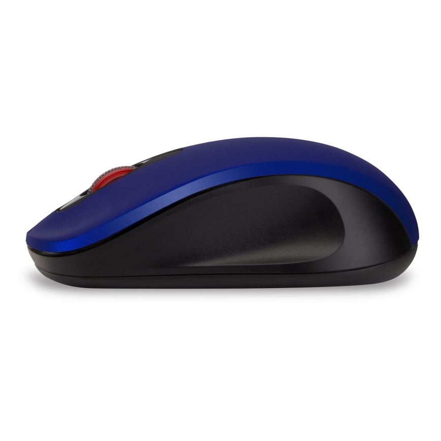 CONNECT IT CMO-2230-BL - Bezprzewodowa, cicha mysz MUTE 1200 DPI 1xAA czarna/niebieska