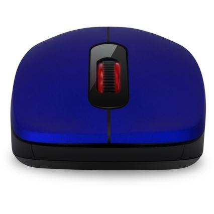 CONNECT IT CMO-2230-BL - Bezprzewodowa, cicha mysz MUTE 1200 DPI 1xAA czarna/niebieska