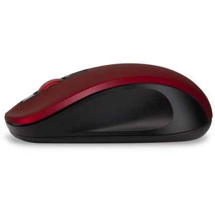 CONNECT IT CMO-2230-RD - Bezprzewodowa, cicha mysz MUTE 1200 DPI 1xAA czarna/czerwona