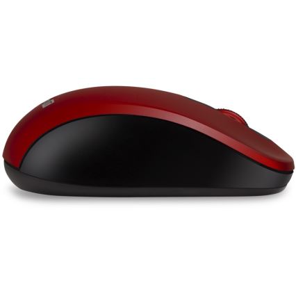 CONNECT IT CMO-2230-RD - Bezprzewodowa, cicha mysz MUTE 1200 DPI 1xAA czarna/czerwona