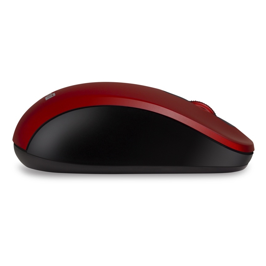 CONNECT IT CMO-2230-RD - Bezprzewodowa, cicha mysz MUTE 1200 DPI 1xAA czarna/czerwona