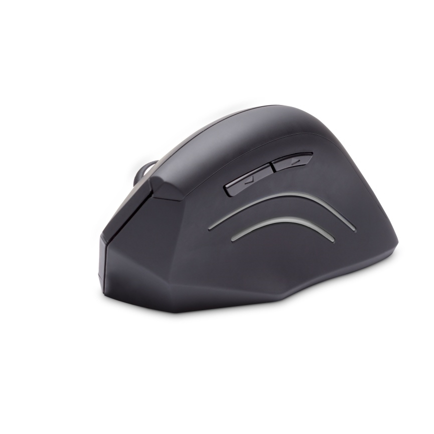 CONNECT IT CMO-2510-BK - Ergonomiczna pionowa mysz bezprzewodowa Verti Wireless 800/1200/1600 DPI 2xAAA czarna