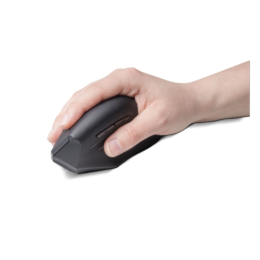 CONNECT IT CMO-2510-BK - Ergonomiczna pionowa mysz bezprzewodowa Verti Wireless 800/1200/1600 DPI 2xAAA czarna