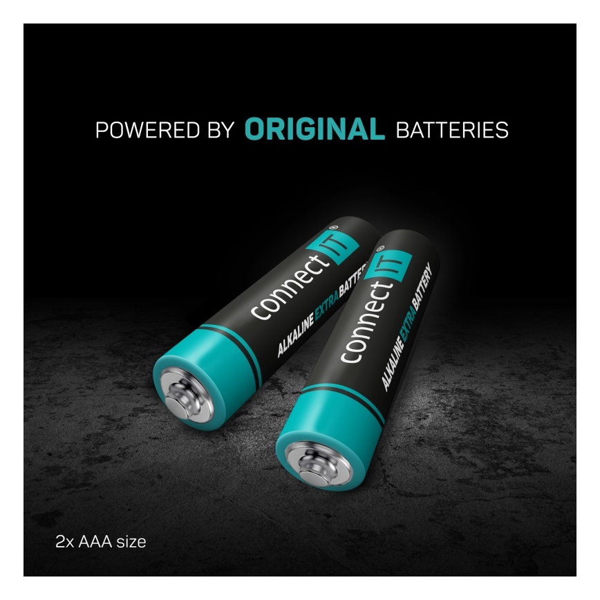 CONNECT IT CMO-2510-BK - Ergonomiczna pionowa mysz bezprzewodowa Verti Wireless 800/1200/1600 DPI 2xAAA czarna