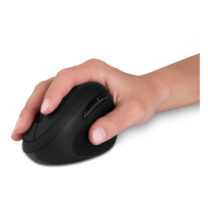 CONNECT IT CMO-2600-BK - Ergonomiczna bezprzewodowa mysz 800/1200/1600 DPI 1xAA czarna