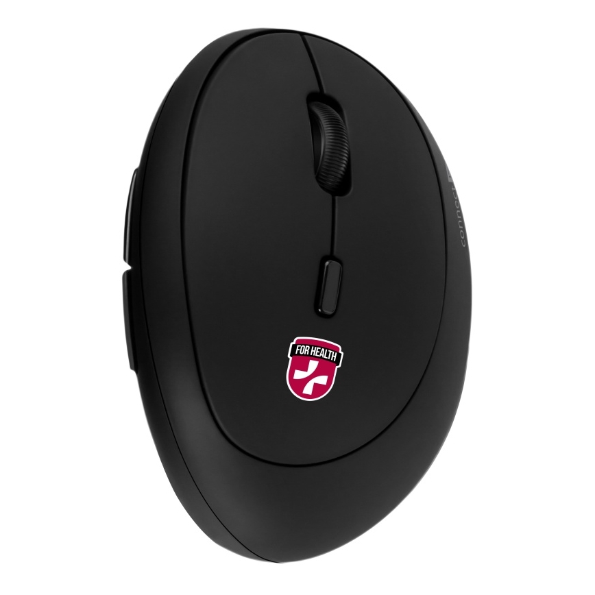 CONNECT IT CMO-2600-BK - Ergonomiczna bezprzewodowa mysz 800/1200/1600 DPI 1xAA czarna