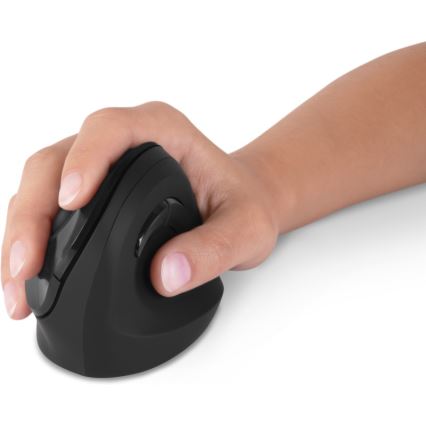 CONNECT IT CMO-2700-BK - Ergonomiczna mysz bezprzewodowa 800/1200/1600 DPI 1xAA czarna