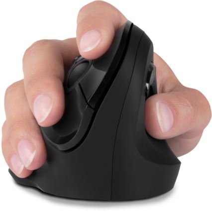 CONNECT IT CMO-2700-BK - Ergonomiczna mysz bezprzewodowa 800/1200/1600 DPI 1xAA czarna
