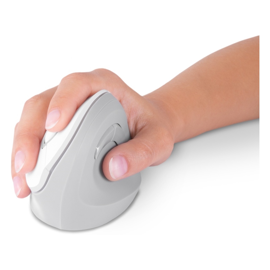 CONNECT IT CMO-2700-WH - Ergonomiczna mysz bezprzewodowa 800/1200/1600 DPI 1xAA biała