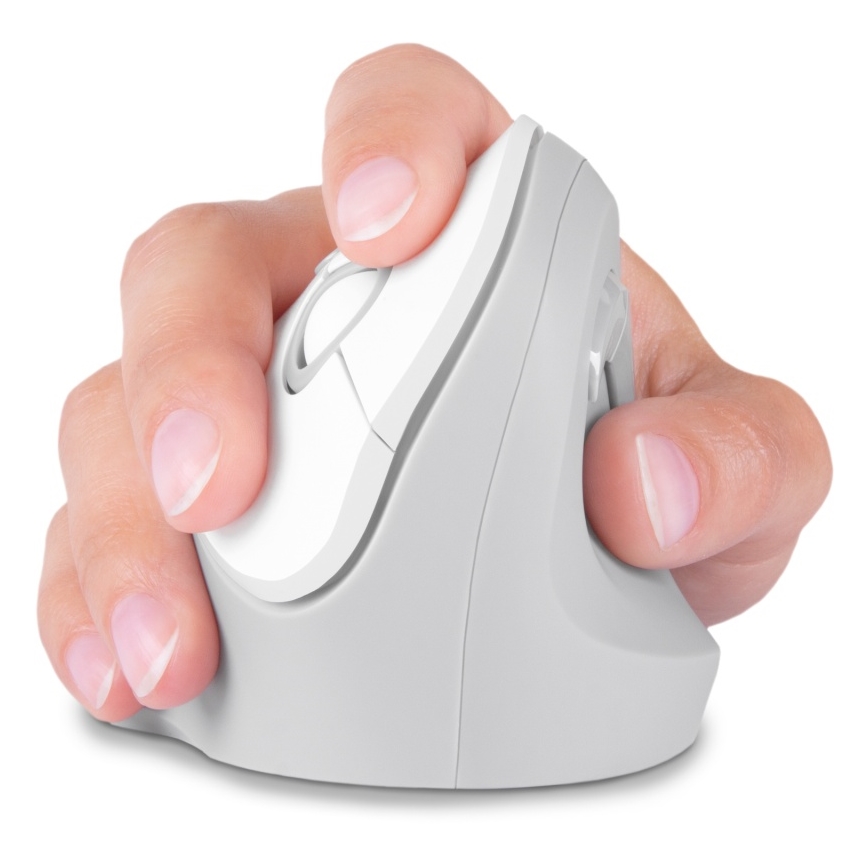 CONNECT IT CMO-2700-WH - Ergonomiczna mysz bezprzewodowa 800/1200/1600 DPI 1xAA biała