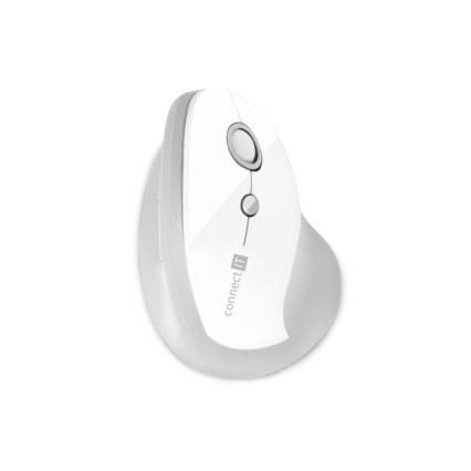 CONNECT IT CMO-2700-WH - Ergonomiczna mysz bezprzewodowa 800/1200/1600 DPI 1xAA biała