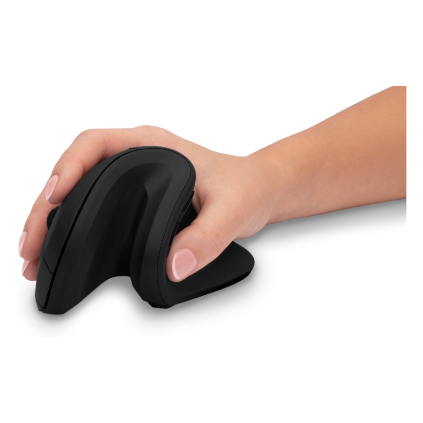 CONNECT IT CMO-2900-BK - Ergonomiczna mysz bezprzewodowa 800/1200/1600 DPI 1xAA czarna