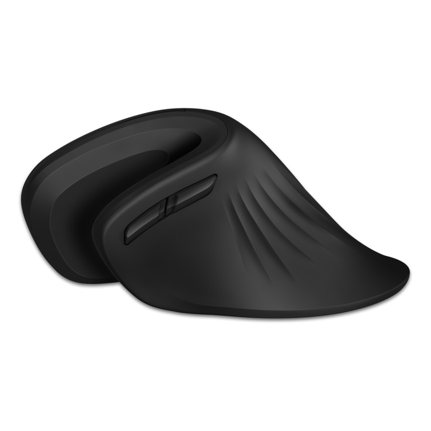 CONNECT IT CMO-2900-BK - Ergonomiczna mysz bezprzewodowa 800/1200/1600 DPI 1xAA czarna