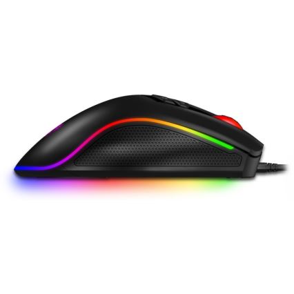 CONNECT IT CMO-3591-BK - LED RGB Przewodowa mysz gamingowa 500-7200 DPI czarny