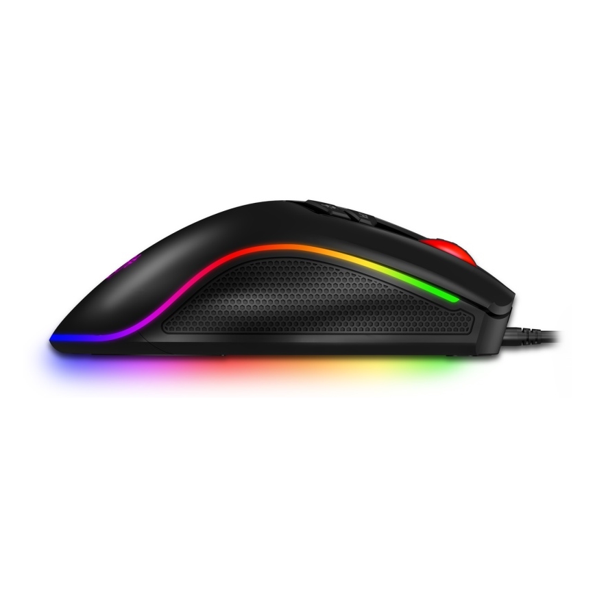 CONNECT IT CMO-3591-BK - LED RGB Przewodowa mysz gamingowa 500-7200 DPI czarny