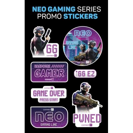 CONNECT IT CMO-3591-BK - Przewodowa mysz gamingowa LED RGB 500-7200 DPI czarna