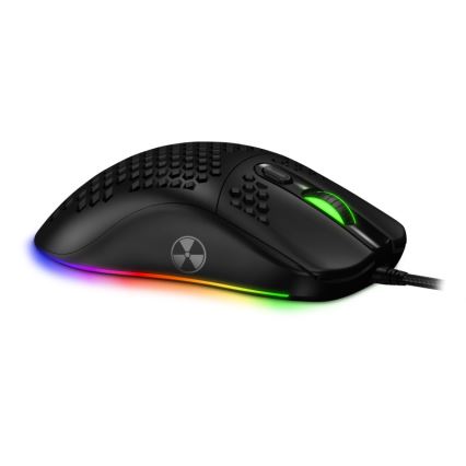 CONNECT IT CMO-5511-BK - LED RGB Przewodowa mysz gamingowa 200-12800 DPI czarny