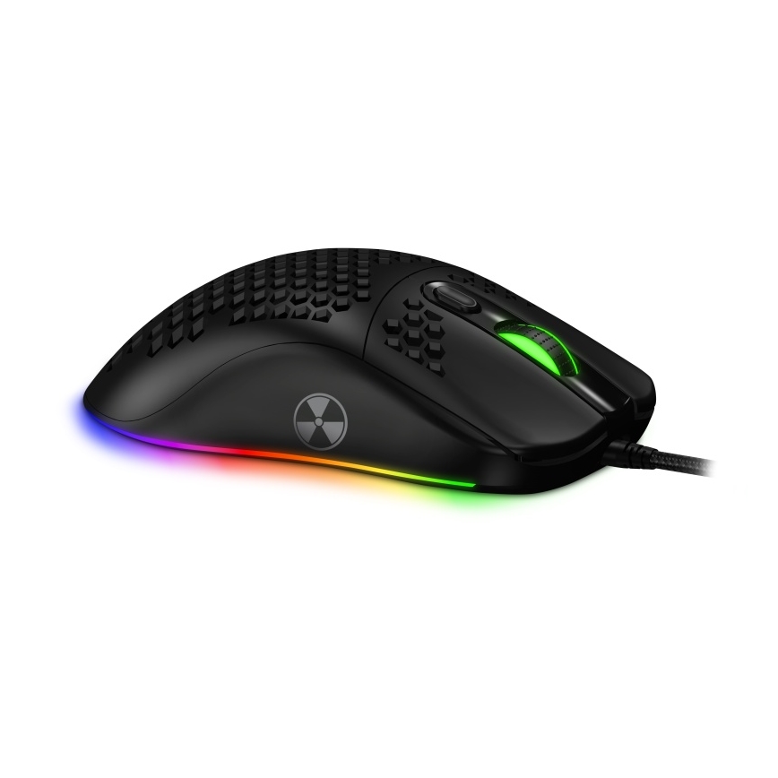 CONNECT IT CMO-5511-BK - LED RGB Przewodowa mysz gamingowa 200-12800 DPI czarny