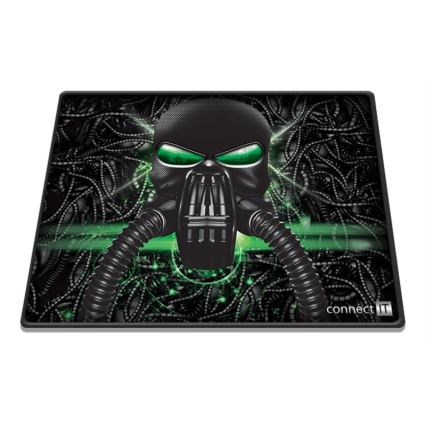 CONNECT IT CMP-1100-SM - Podkładka pod myszkę 32x24,5 cm czarna/zielona